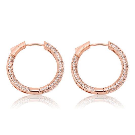 ZIRCON HOOP EARRINGS