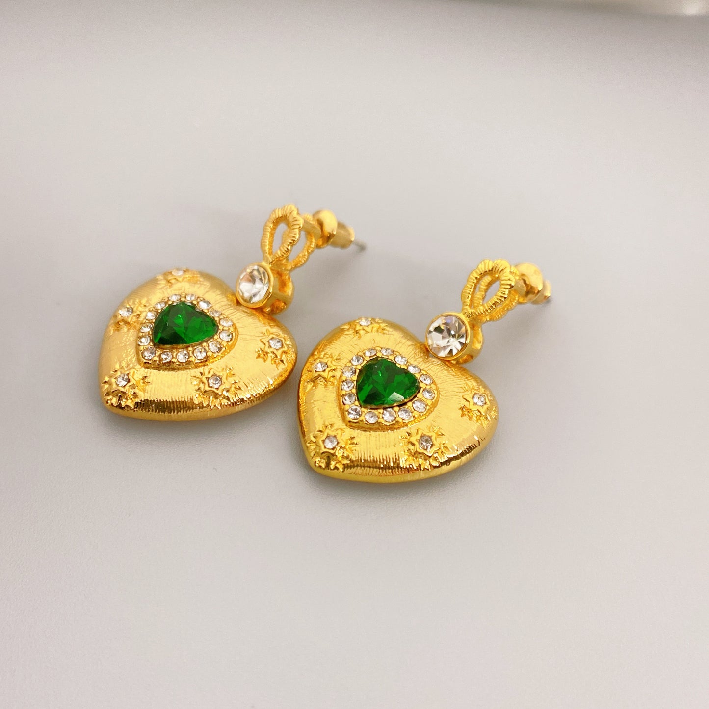 VINTAGE HEART EARRINGS