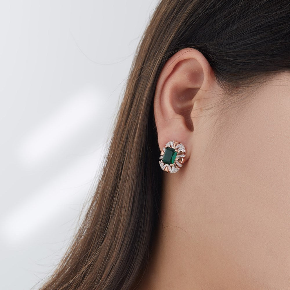 EMERALD VINTAGE ROSE GOLD