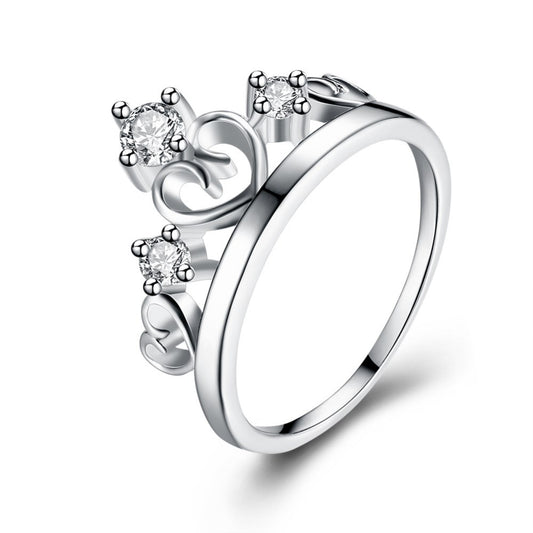 CROWN SILVER RING