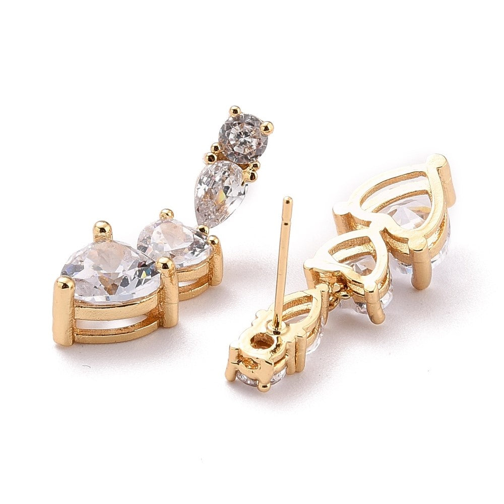 ARETES HEART WATERFALL GOLD