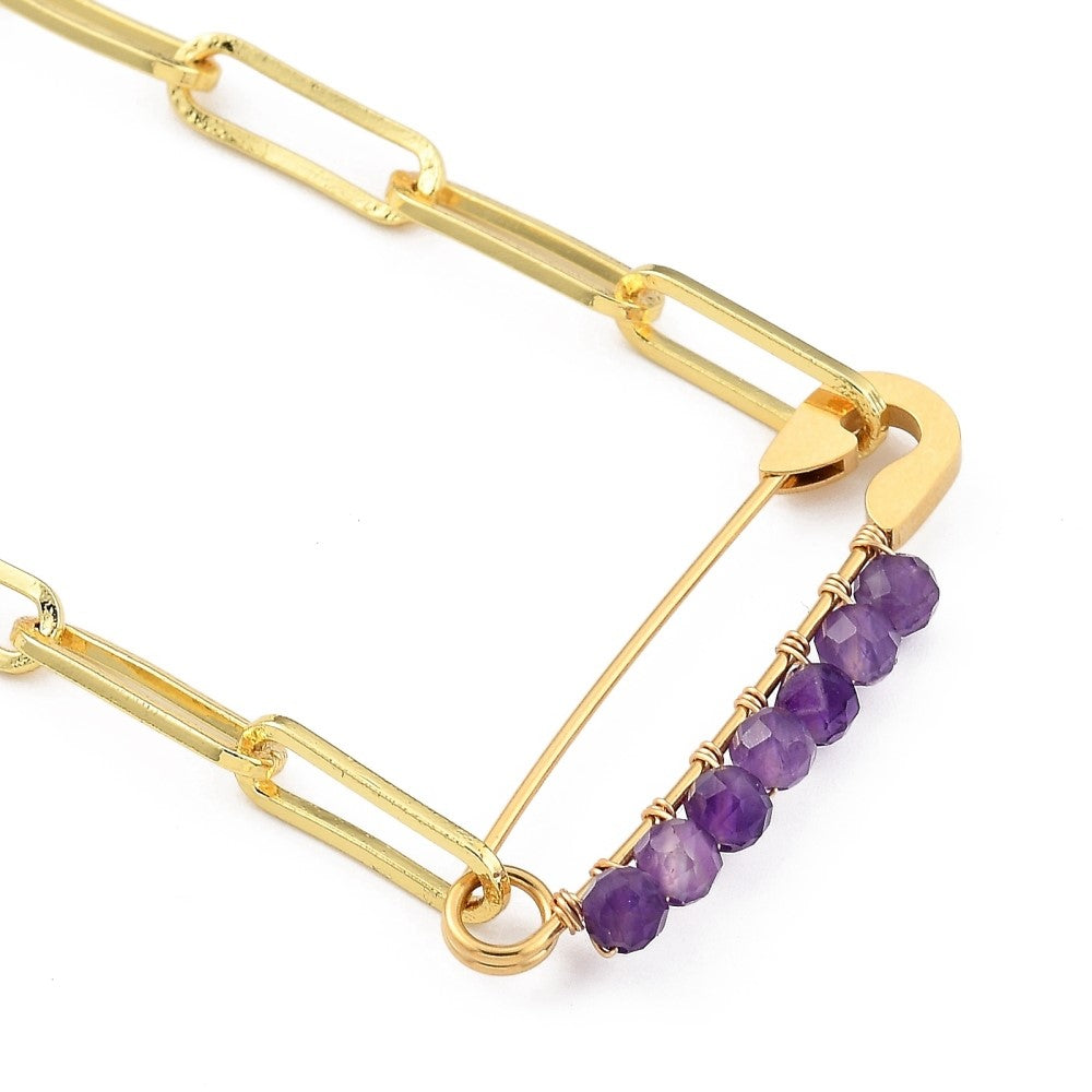 AMATISTA SAFETY PIN CHAIN