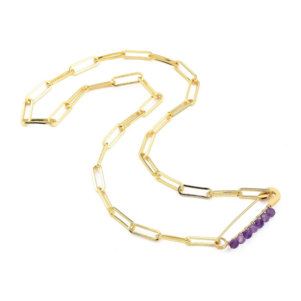 AMATISTA SAFETY PIN CHAIN