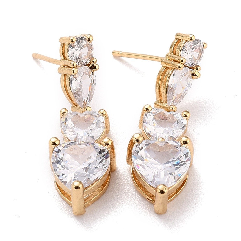 ARETES HEART WATERFALL GOLD