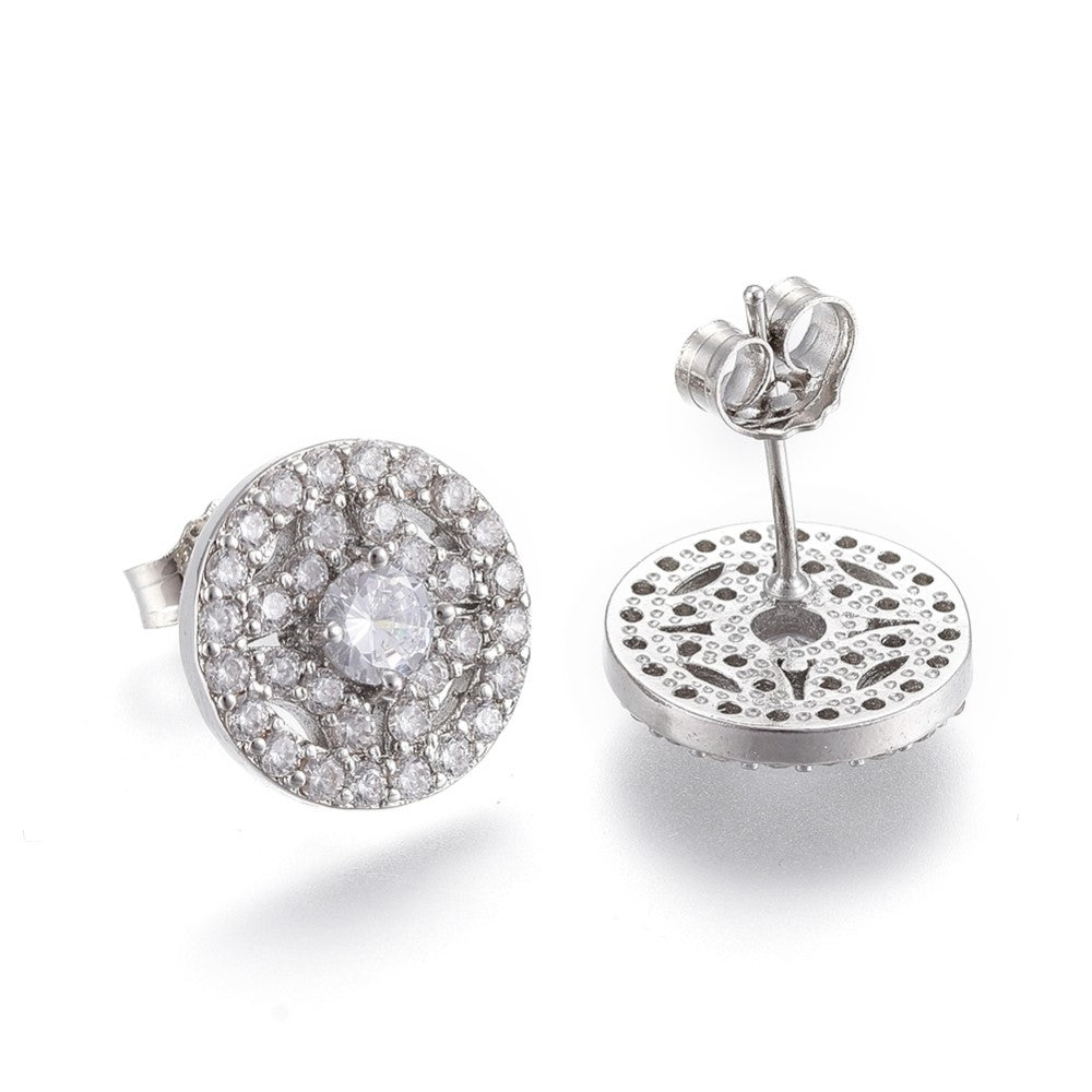 SILVER ZIRCONIA STUDS