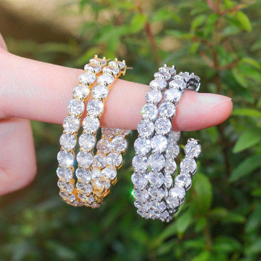 Arracadas con diamantes