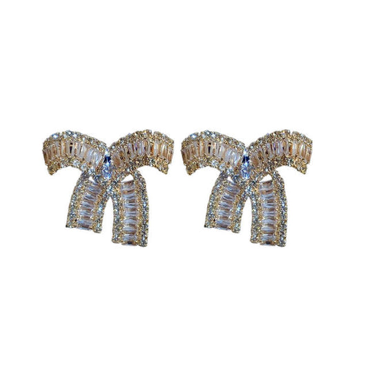 Aretes en moño