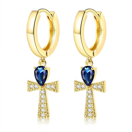 ARETES CON CRUZ