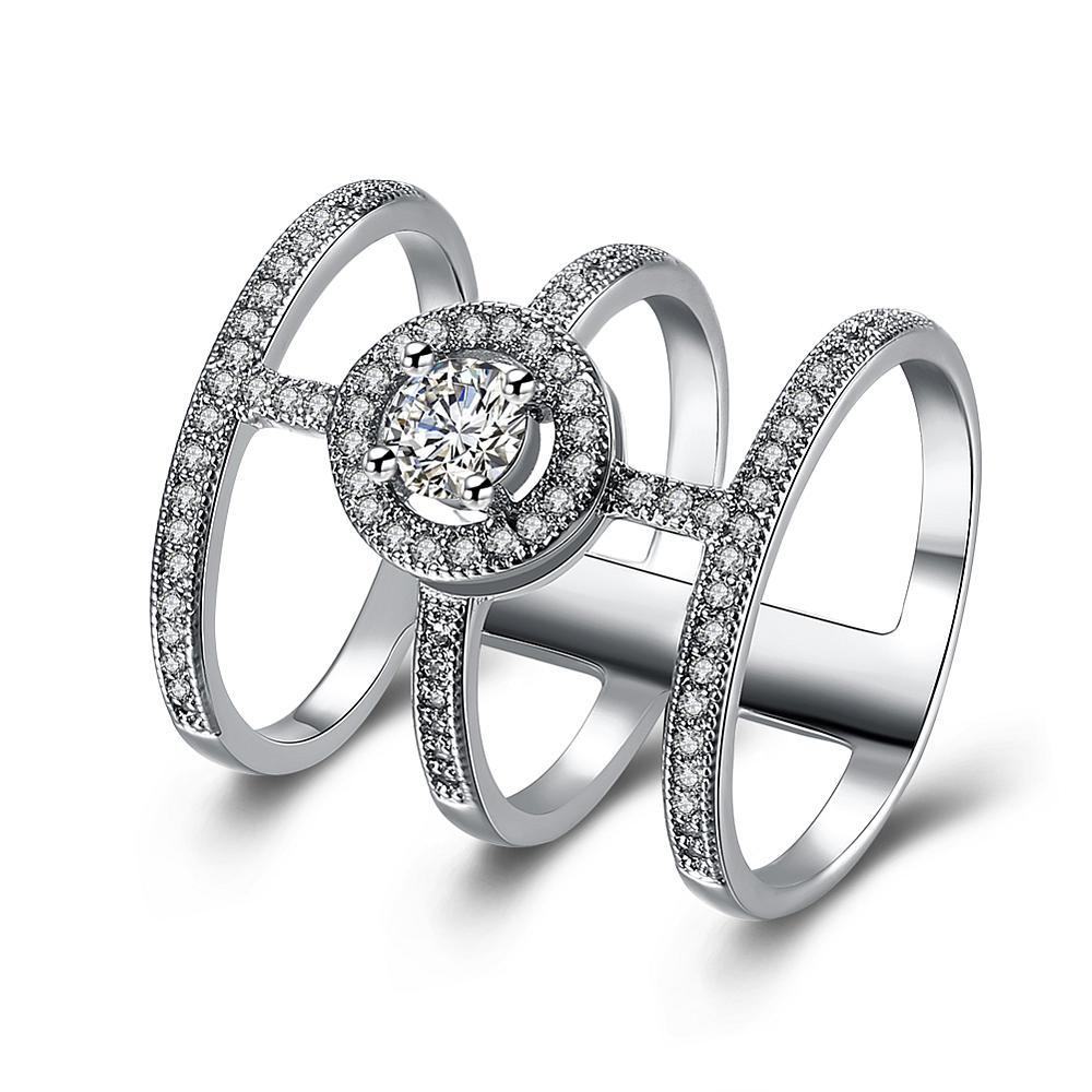 THREE ROW RING