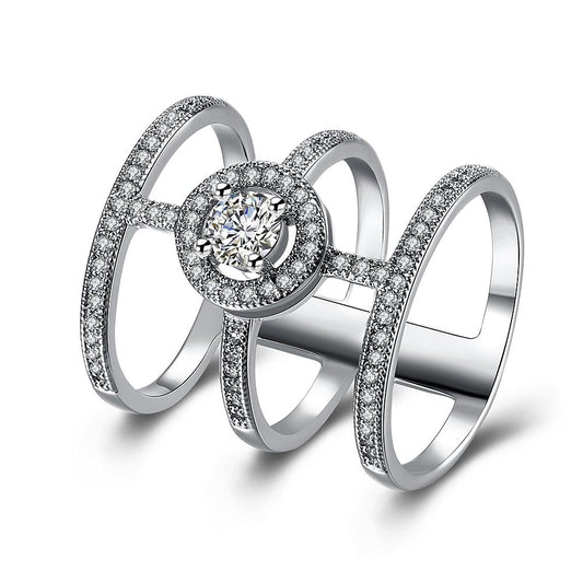 THREE ROW RING