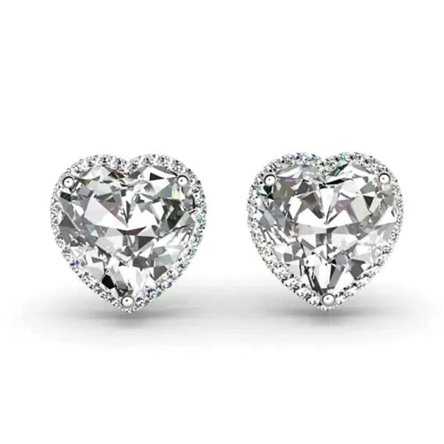 HEART EAR STUDS
