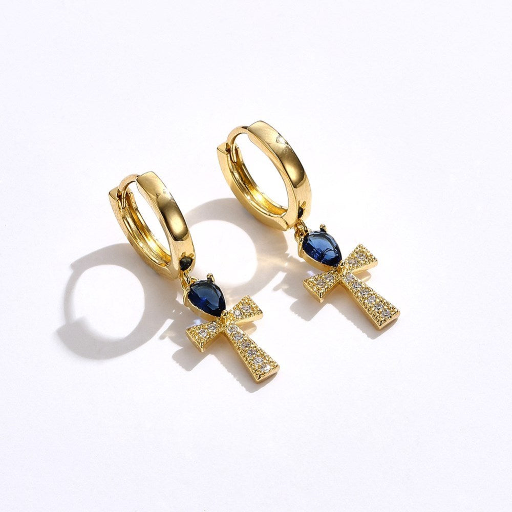 ARETES CON CRUZ