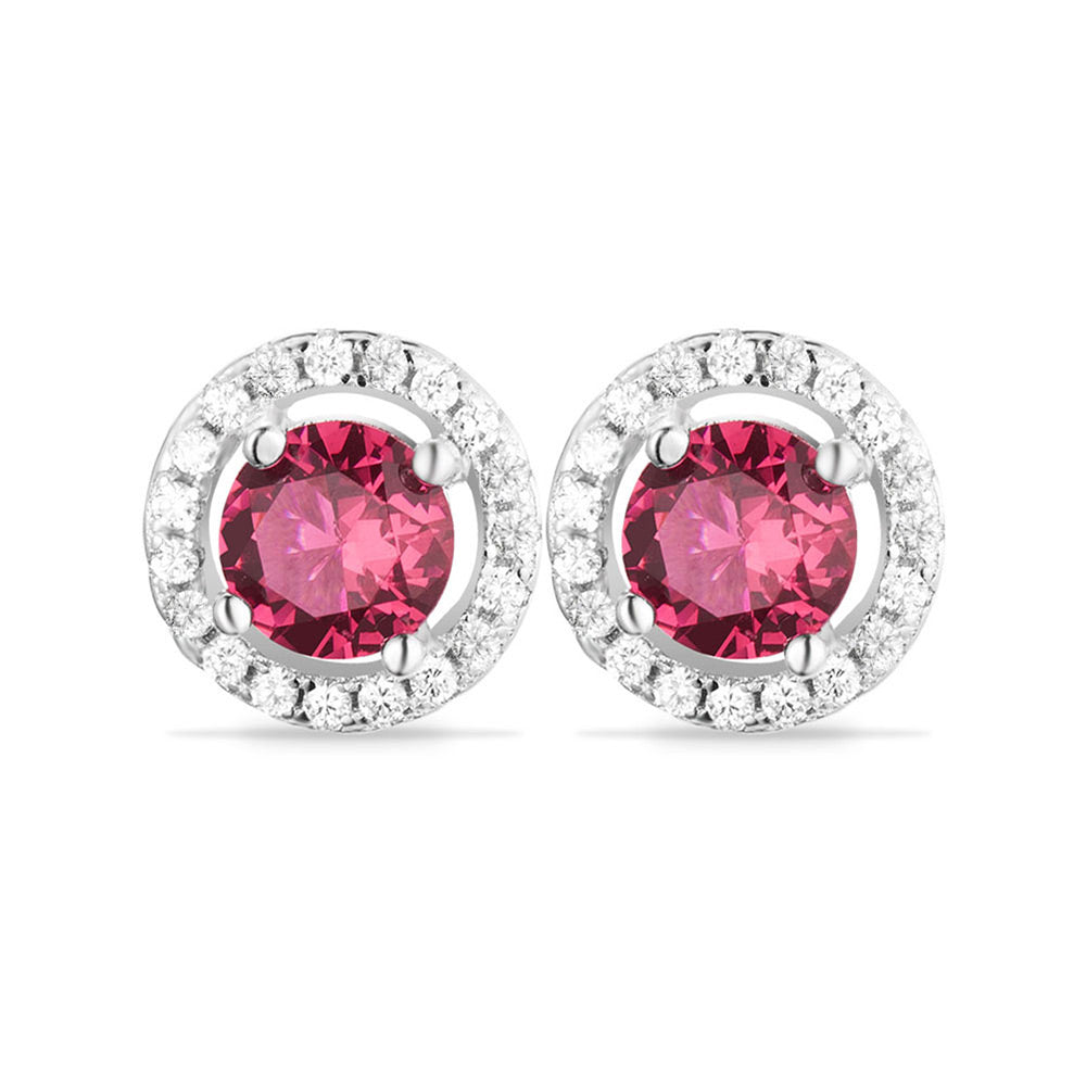 EAR STUDS IN RED