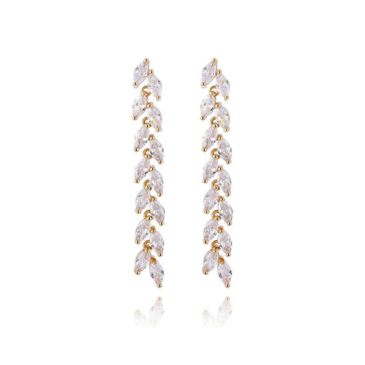 PENDIENTES LARGOS ZIRCONIAS